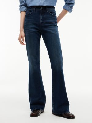 denim sylvia high rise bootcut faded jeans for women tommy jeans