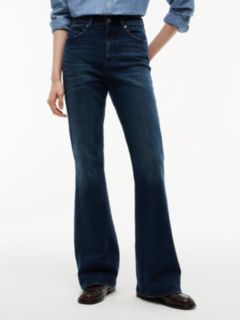 Sylvia High Rise Bootcut Faded Jeans — Denim 1