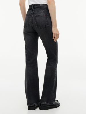 denim sylvia high rise bootcut black jeans for women tommy jeans