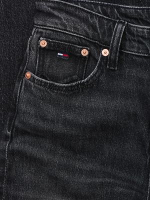 denim sylvia high rise bootcut black jeans for women tommy jeans