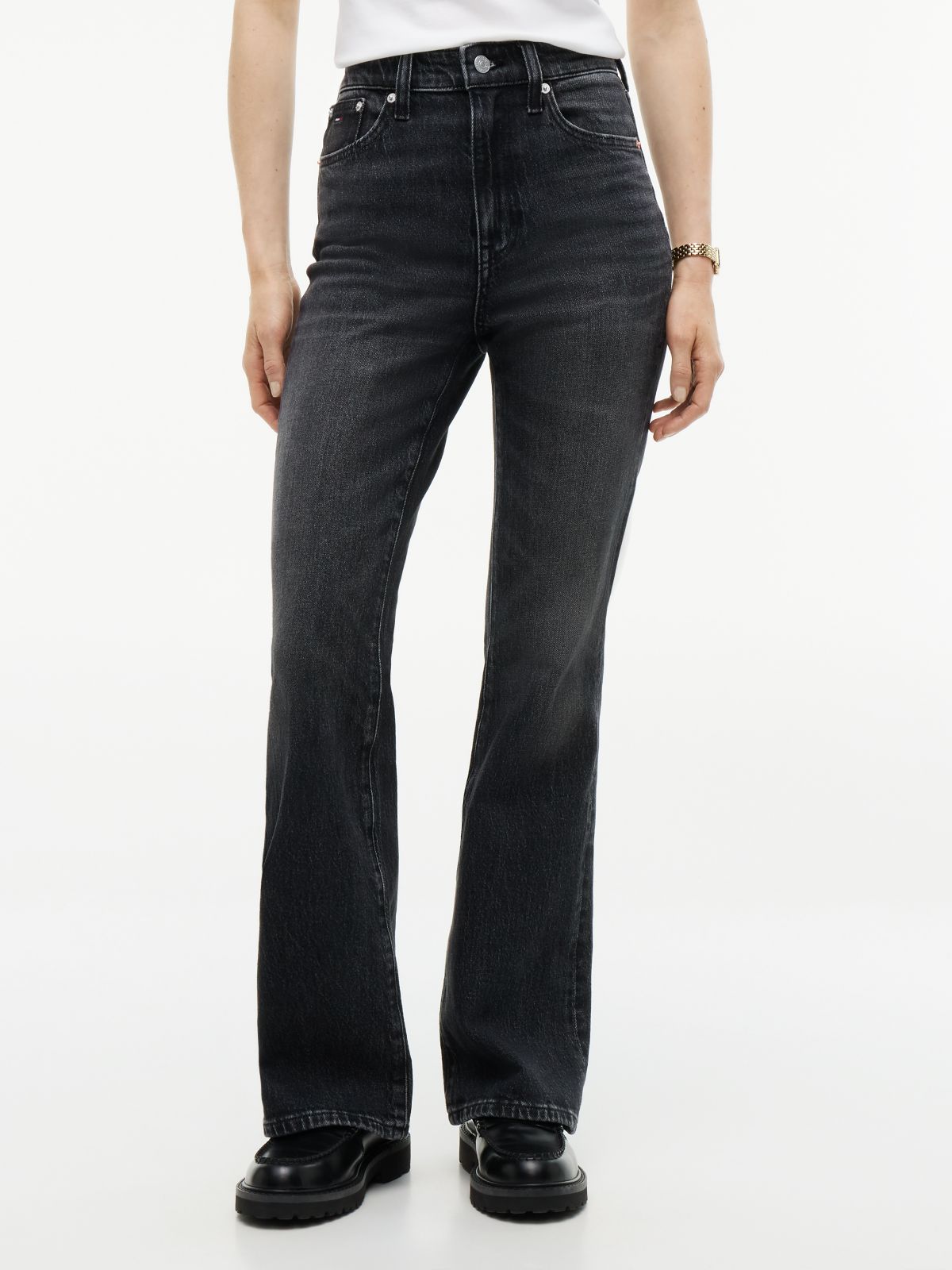 Sylvia High Rise Bootcut Black Jeans — Denim