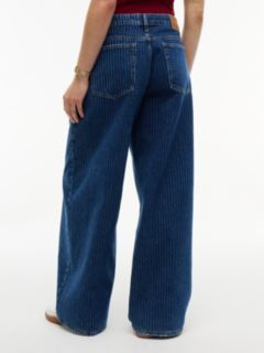 Daisy Low Rise Loose Pinstripe Jeans — Denim 6