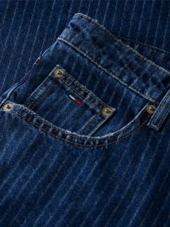 Daisy Low Rise Loose Pinstripe Jeans — Denim 9