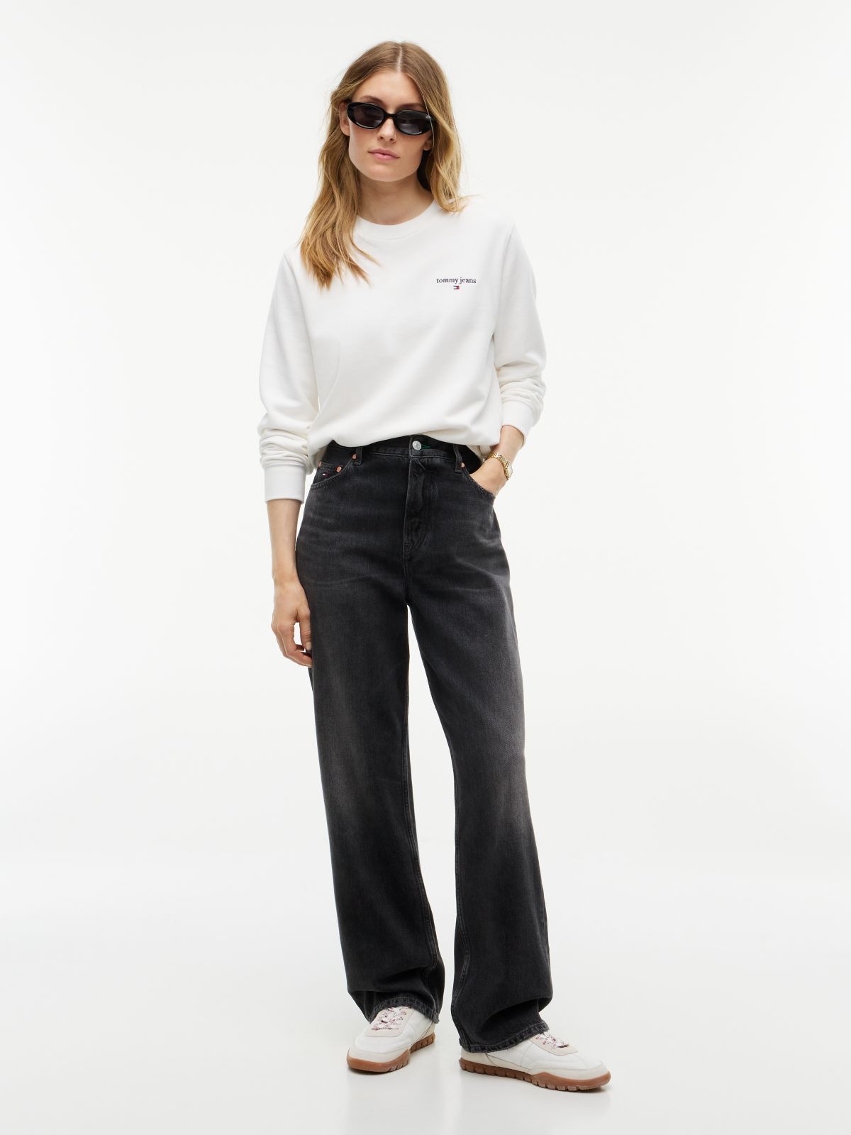 Layla High Rise Straight Black Jeans — Denim