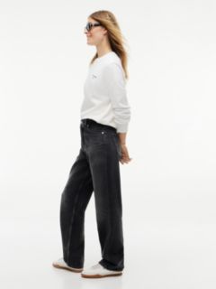 Layla High Rise Straight Black Jeans — Denim 3