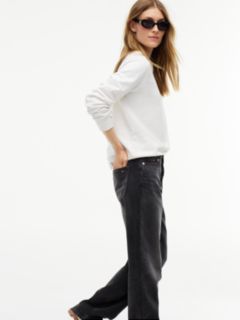 Layla High Rise Straight Black Jeans — Denim 5