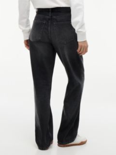 Layla High Rise Straight Black Jeans — Denim 6