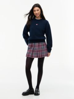 Tommy Badge Fluffy Jumper With Alpaca — Blue 2