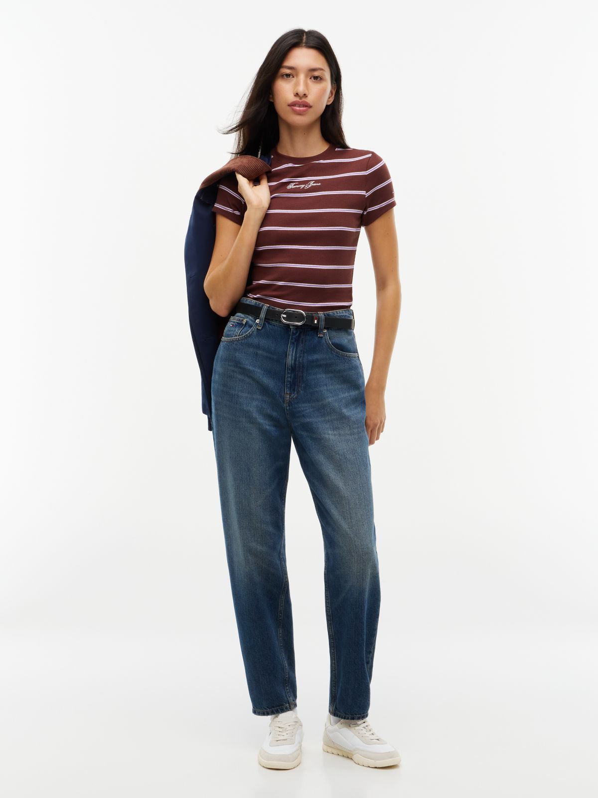 Mom High Rise Tapered Leg Jeans — Denim