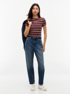 Mom High Rise Tapered Leg Jeans — Denim 2
