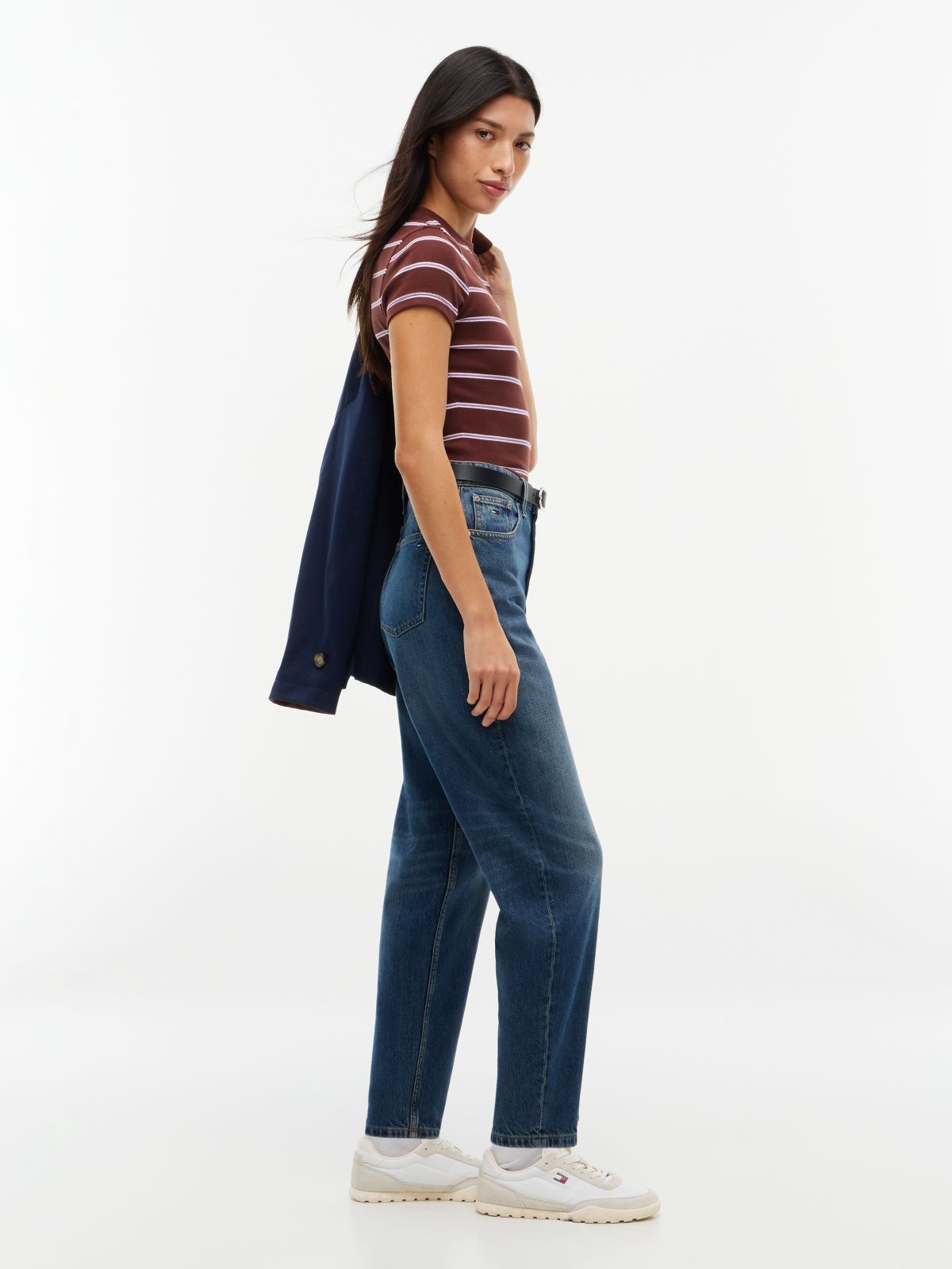 Mom High Rise Tapered Leg Jeans — Denim
