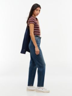 Mom High Rise Tapered Leg Jeans — Denim 3