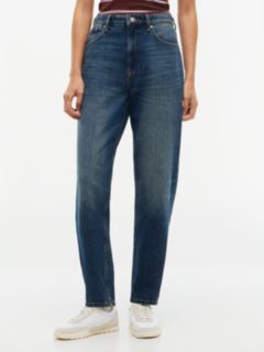 Mom High Rise Tapered Leg Jeans — Denim 1