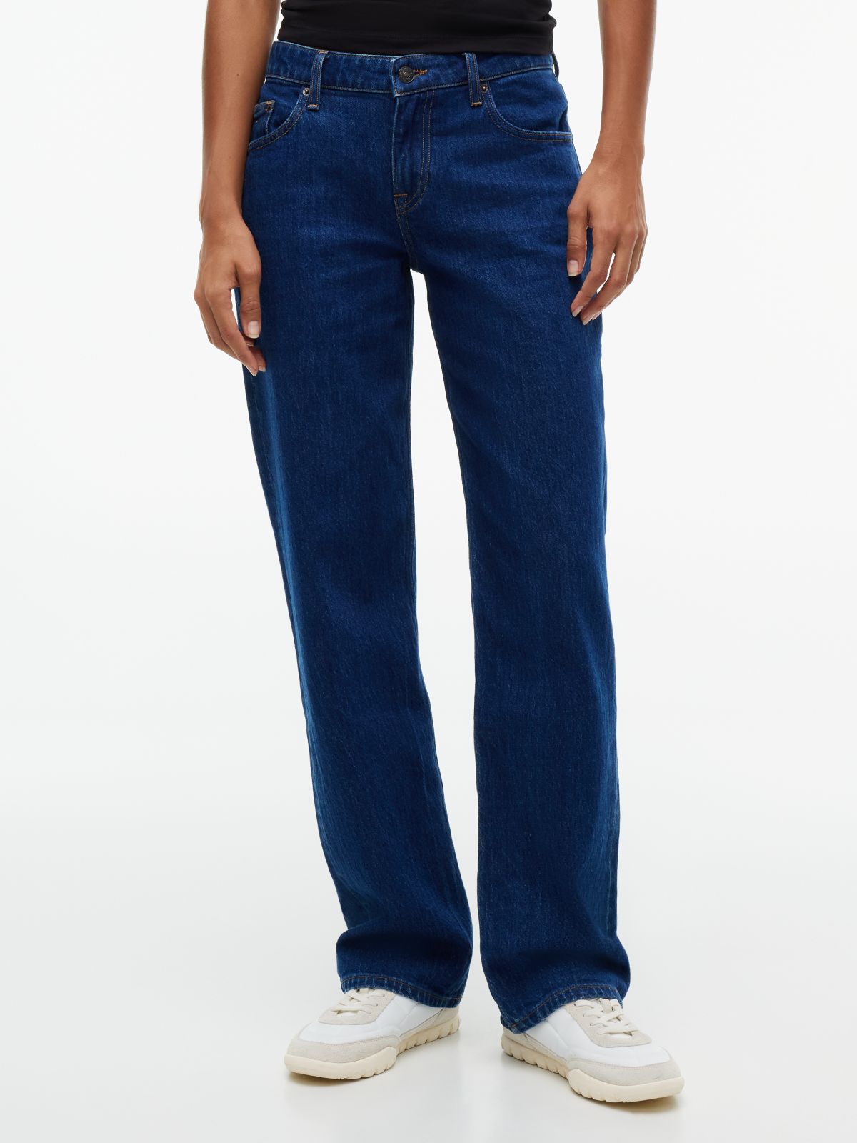 Sophie Low Rise Straight Leg Jeans — Denim