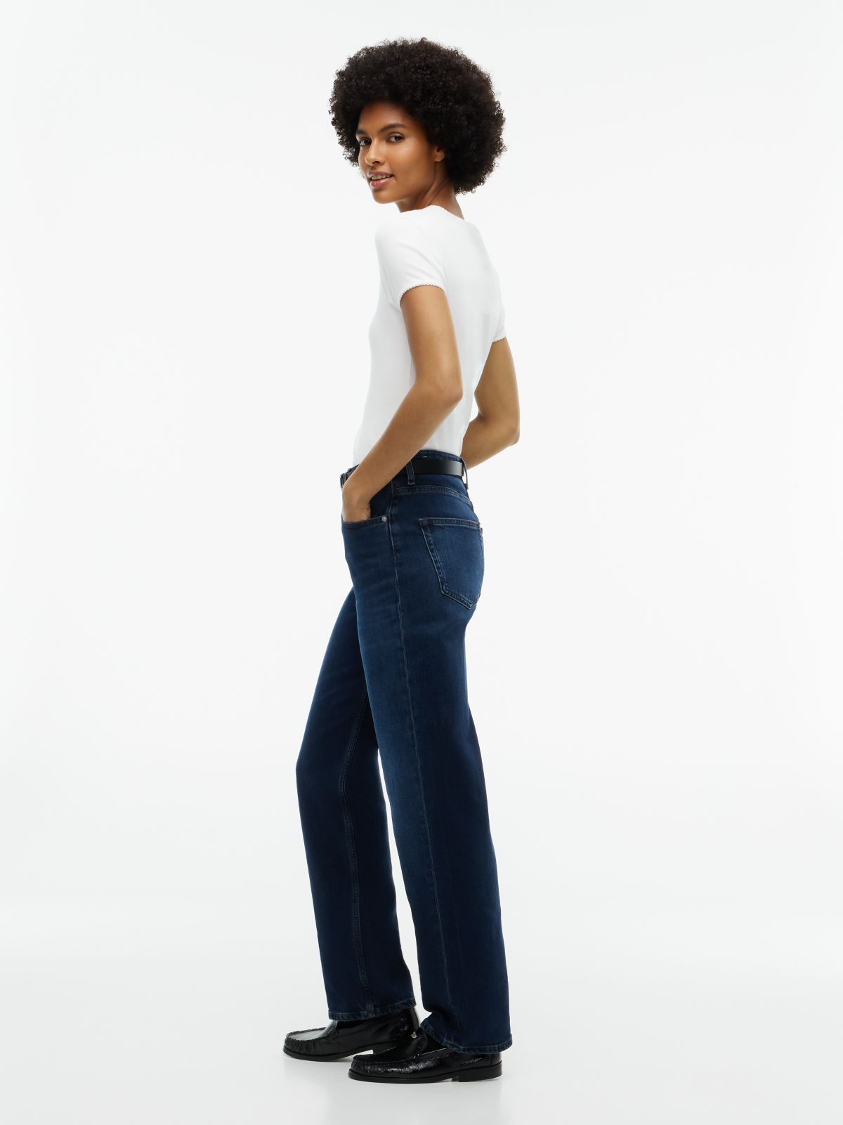 Layla High Rise Straight Leg Jeans — Denim
