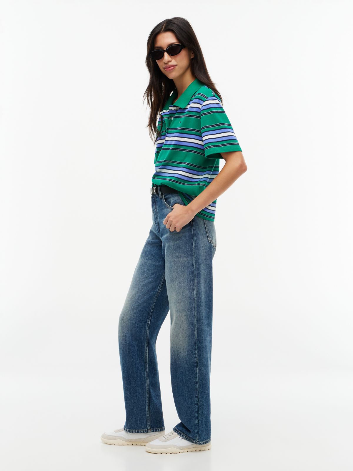 Layla High Rise Straight Faded Jeans — Denim