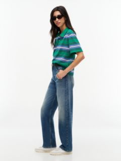 Layla High Rise Straight Faded Jeans — Denim 3