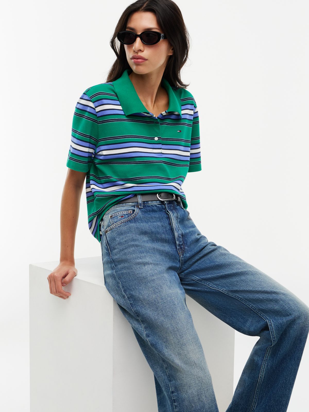 Layla High Rise Straight Faded Jeans — Denim
