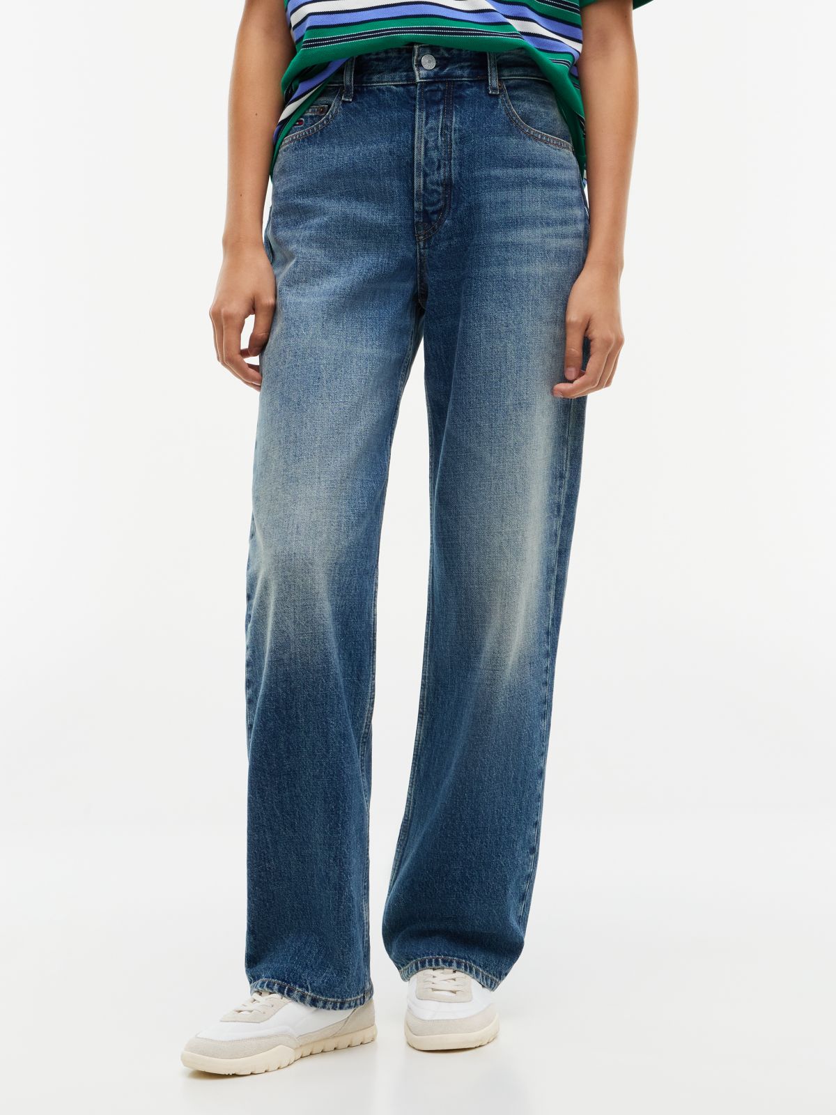 Layla High Rise Straight Faded Jeans — Denim