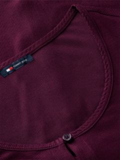 Slim Ribbed Long Sleeve Top — Purple 6