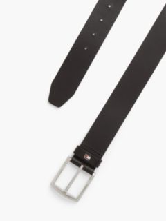 Denton Flag Logo Leather Belt — Brown 2