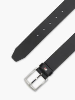 Denton Flag Logo Leather Belt — Black 2