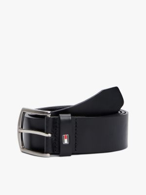 tommy hilfiger men's black belt