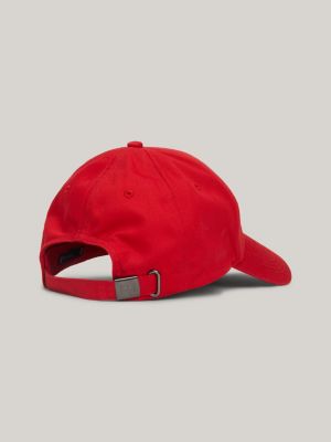 casquette de baseball classique rouge pour hommes tommy hilfiger