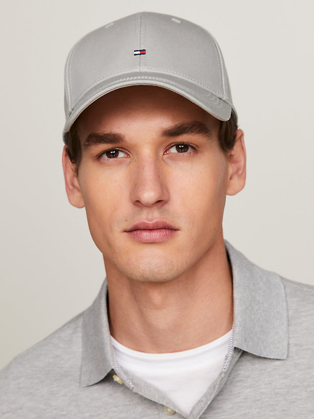 grey classic baseball cap for men tommy hilfiger