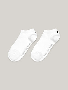 white 2-pack trainer socks for unisex tommy hilfiger