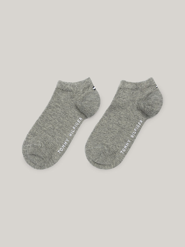 grey 2-pack trainer socks for unisex tommy hilfiger