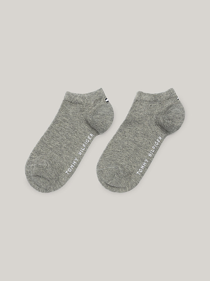 lot de 2 paires de chaussettes gris pour unisex tommy hilfiger