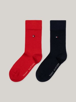 red set van 2 kindersokken voor unisex - tommy hilfiger