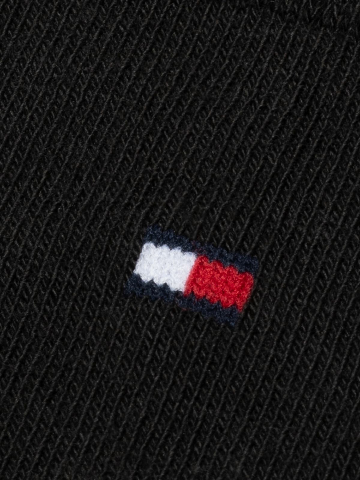 2-Pack Flag Embroidery Ankle Socks — Black