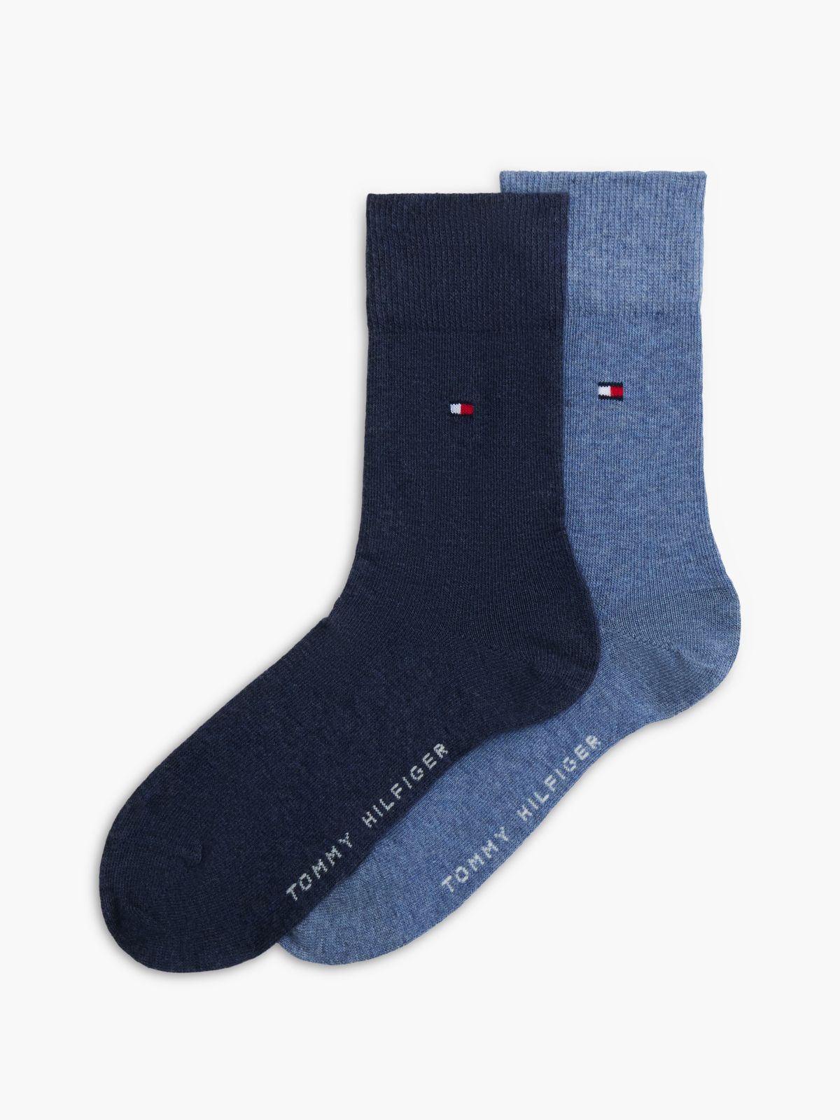 2-Pack Flag Embroidery Ankle Socks — Blue