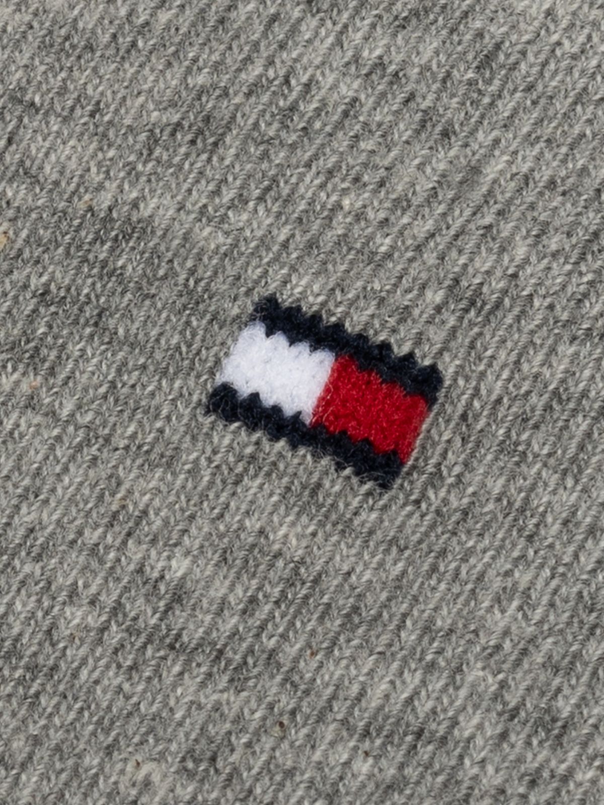 2-Pack Flag Embroidery Ankle Socks — Grey