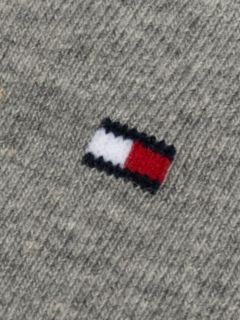 2-Pack Flag Embroidery Ankle Socks — Grey 2
