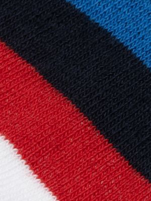 blau kids 2er-pack gestreifte knöchelsocken für unisex - tommy hilfiger