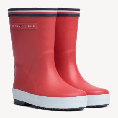 tommy hilfiger boots red