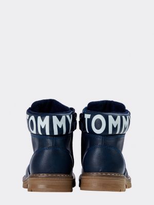 tommy hilfiger lace up booties