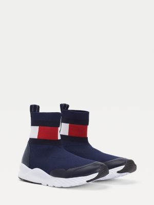 Mono-Sock Flag Trainers | BLUE | Tommy 