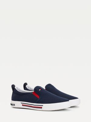 low top cotton trainers tommy hilfiger