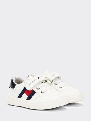 Zapatillas deportivas bajas con velcro y logo BLANCO | Tommy Hilfiger