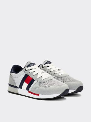 grey tommy hilfiger trainers