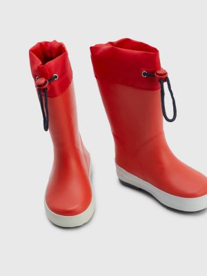 Red rain boots sale womens