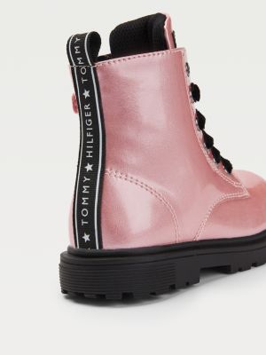 tommy hilfiger pink boots