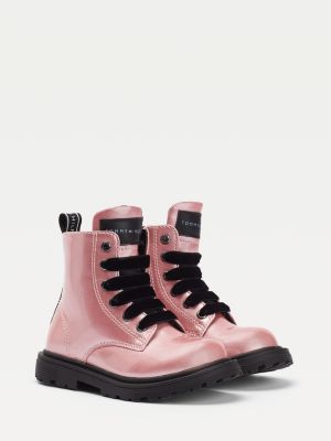 tommy hilfiger pink boots