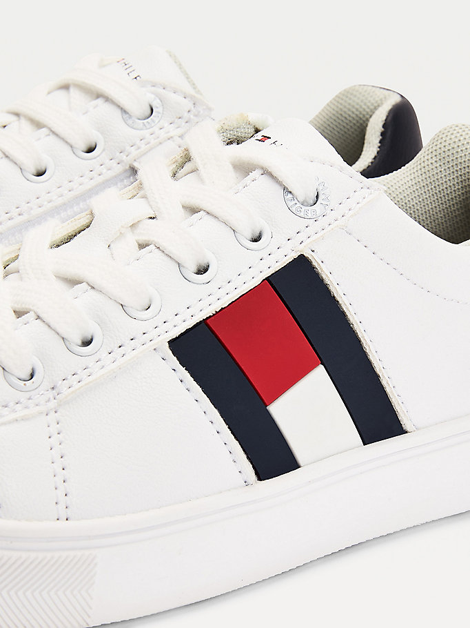 Tommy Hilfiger Bambina Scarpe Sneakers Sneakers basse Sneakers basse in maglia con bandierina 