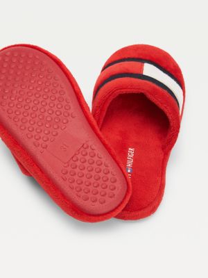 fluffy tommy hilfiger sliders