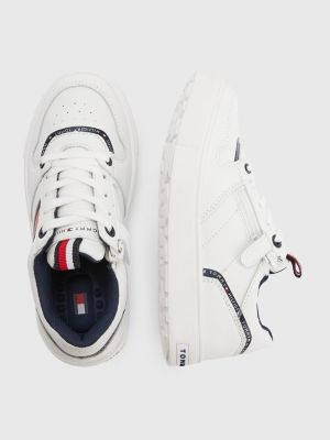 | White | Flag Hilfiger Low-Top Tommy Trainers Lace-Up